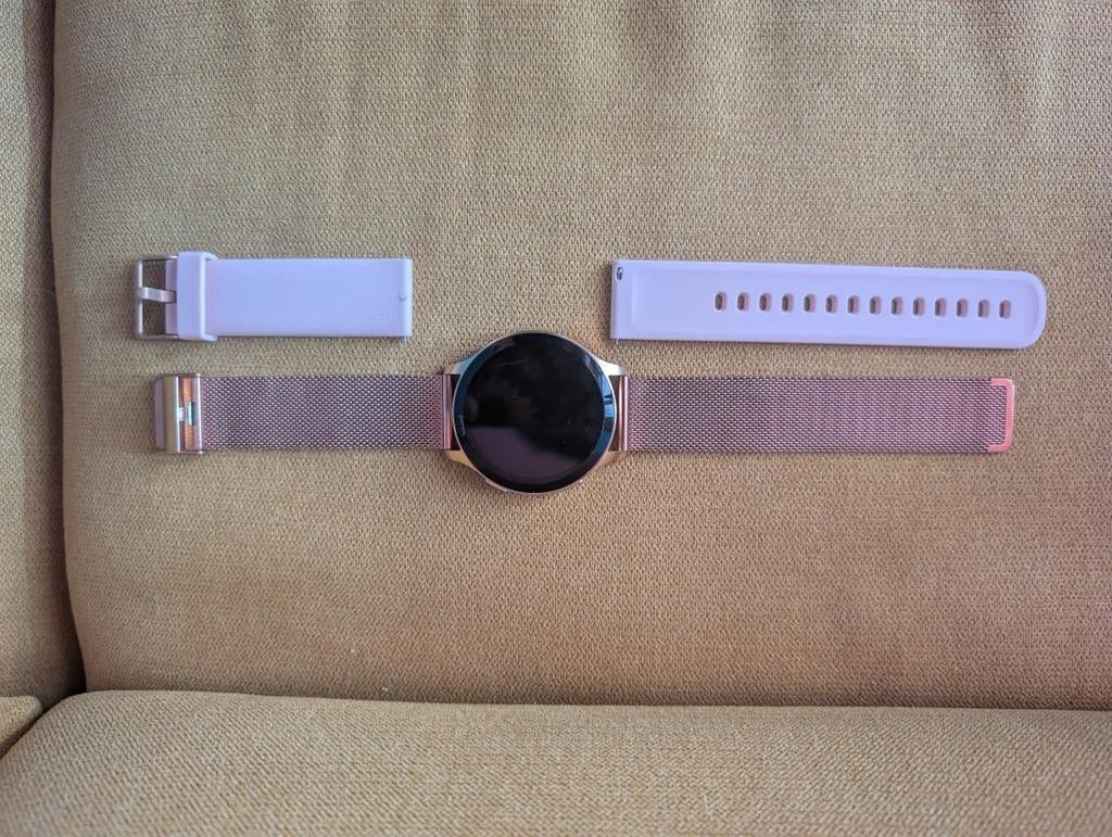 Fitage Smartwatch - Roségoud met extra bandje, Ophalen of Verzenden, Zo goed als nieuw, Roze, Stappen