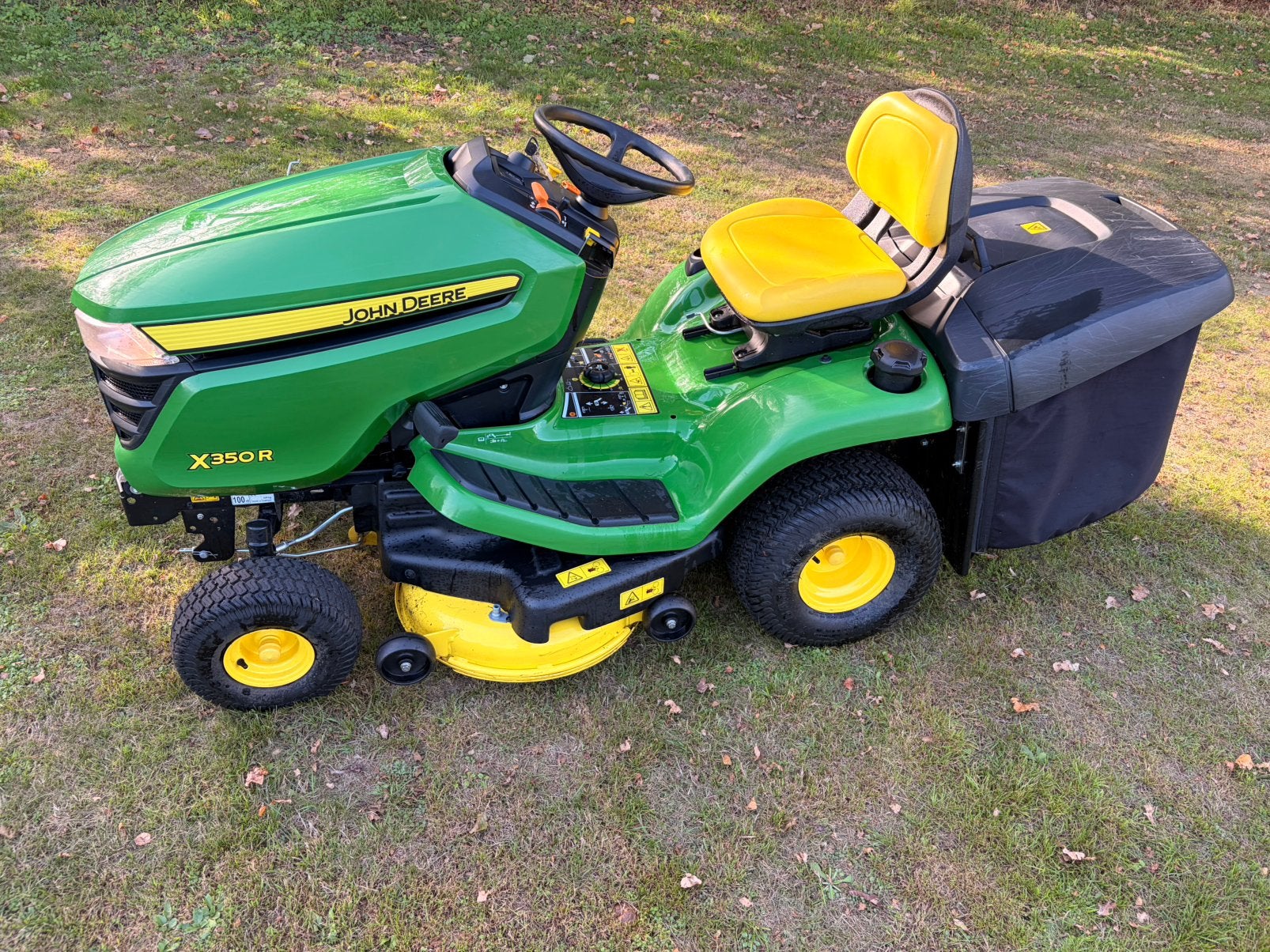 John Deere X350R opvang + mulchplug 88 uur gelopen!!, Ophalen, Zo goed als nieuw