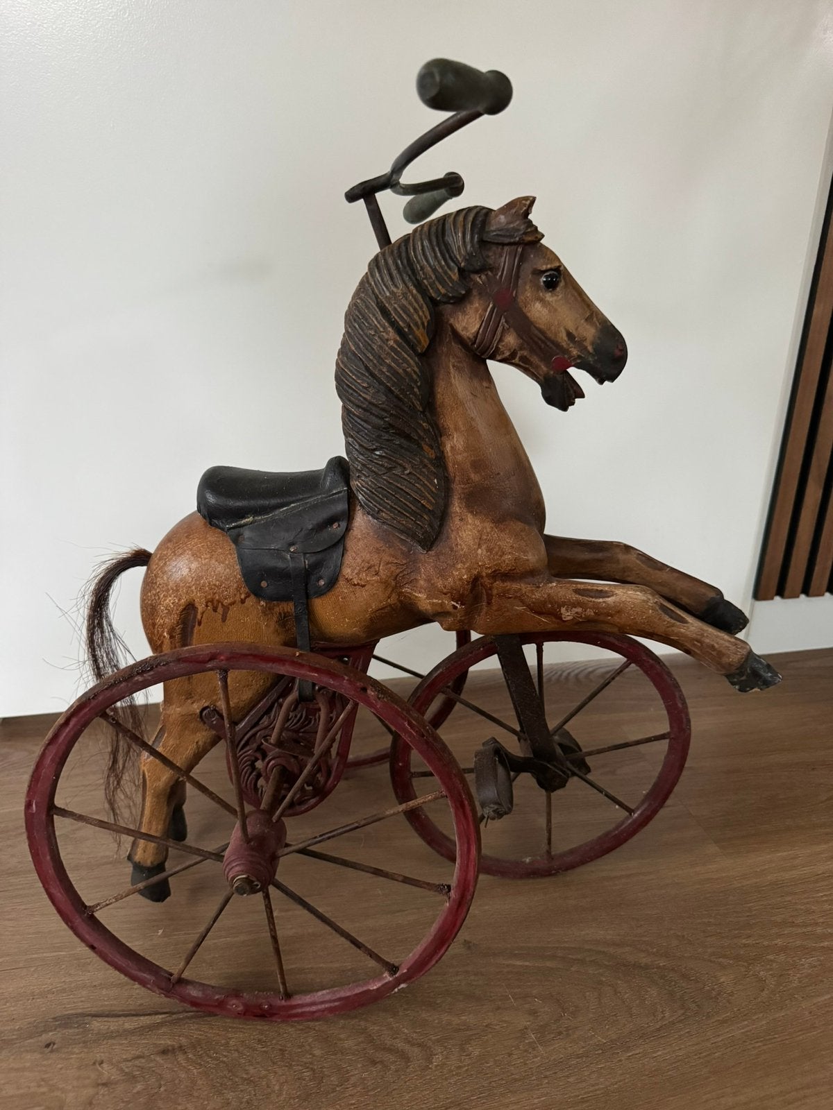 Paard met driewieler, Antiek en Kunst, Antiek | Speelgoed, Ophalen of Verzenden