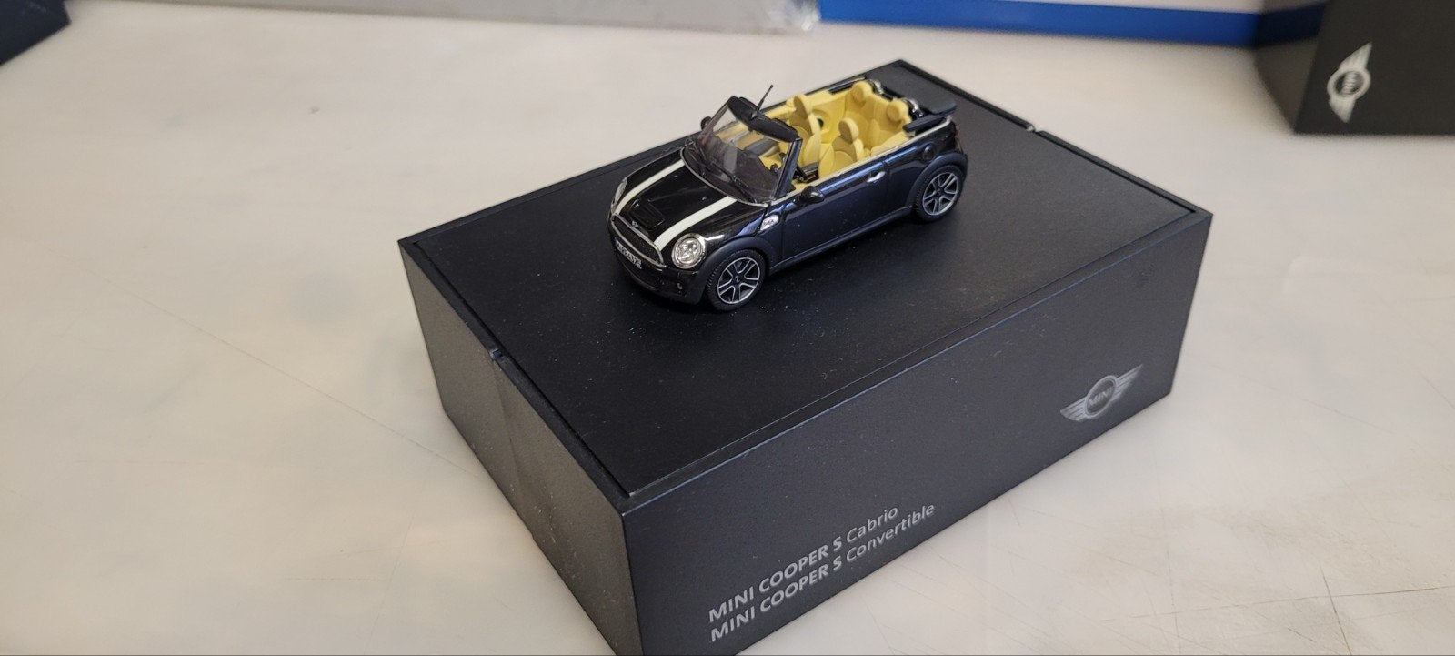 Minichamps Mini Cooper S cabrio, Ophalen of Verzenden, Zo goed als nieuw, Auto, MiniChamps