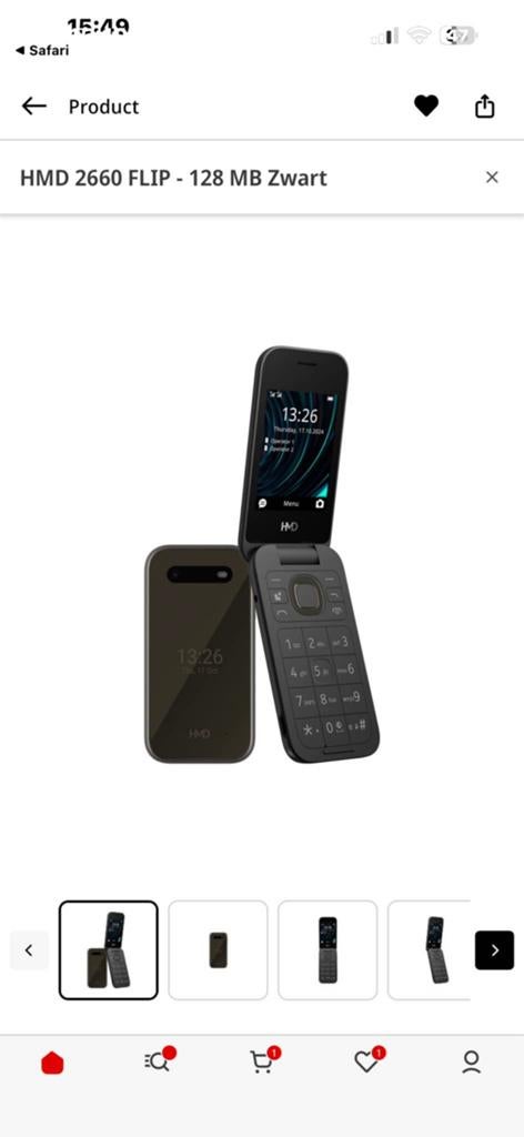 Nokia 2660 Plip, Telecommunicatie, Mobiele telefoons | Nokia, Ophalen, Zwart, Fysiek toetsenbord, Nieuw