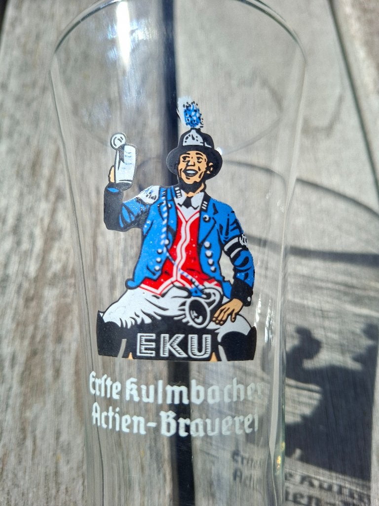 Bierglas Erste Kulmbacher EKU, Ophalen of Verzenden, Zo goed als nieuw, Glas of Glazen, Overige merken