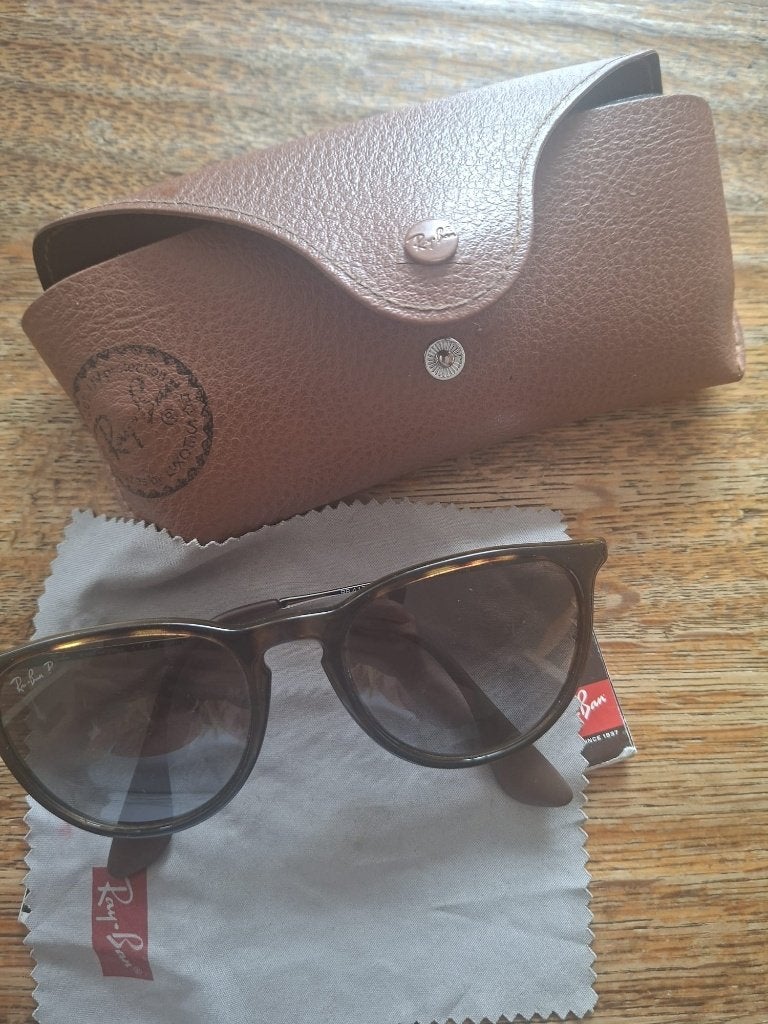 Ray-Ban Erika RB4171| Origineel | Incl. etui & doekje, Gebruikt, Zonnebril, Bruin, Ophalen of Verzenden
