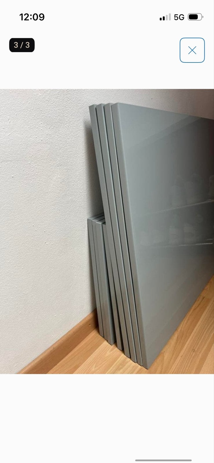 IKEA Besta deuren, hoogglans grijs (6 stuks), Huis en Inrichting, Kasten | Overige, Ophalen, Gebruikt