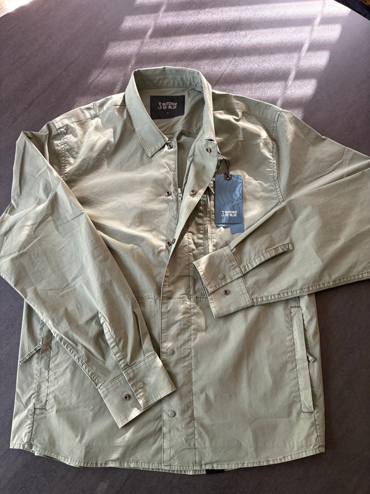 Butcher of Blue Luca Poplin Overshirt - Nieuw met kaartjes, Ophalen of Verzenden, Nieuw, Maat 46 (S) of kleiner, Groen