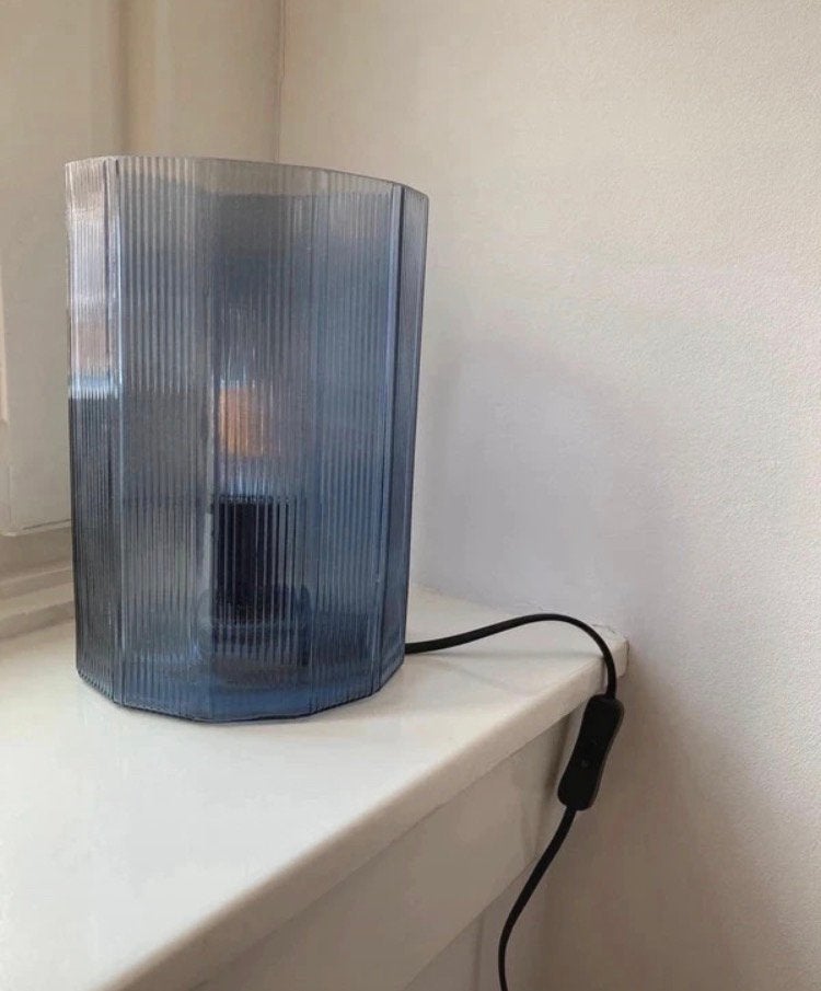 Tafellamp, Blauw, Ophalen of Verzenden, Zo goed als nieuw, IKEA
