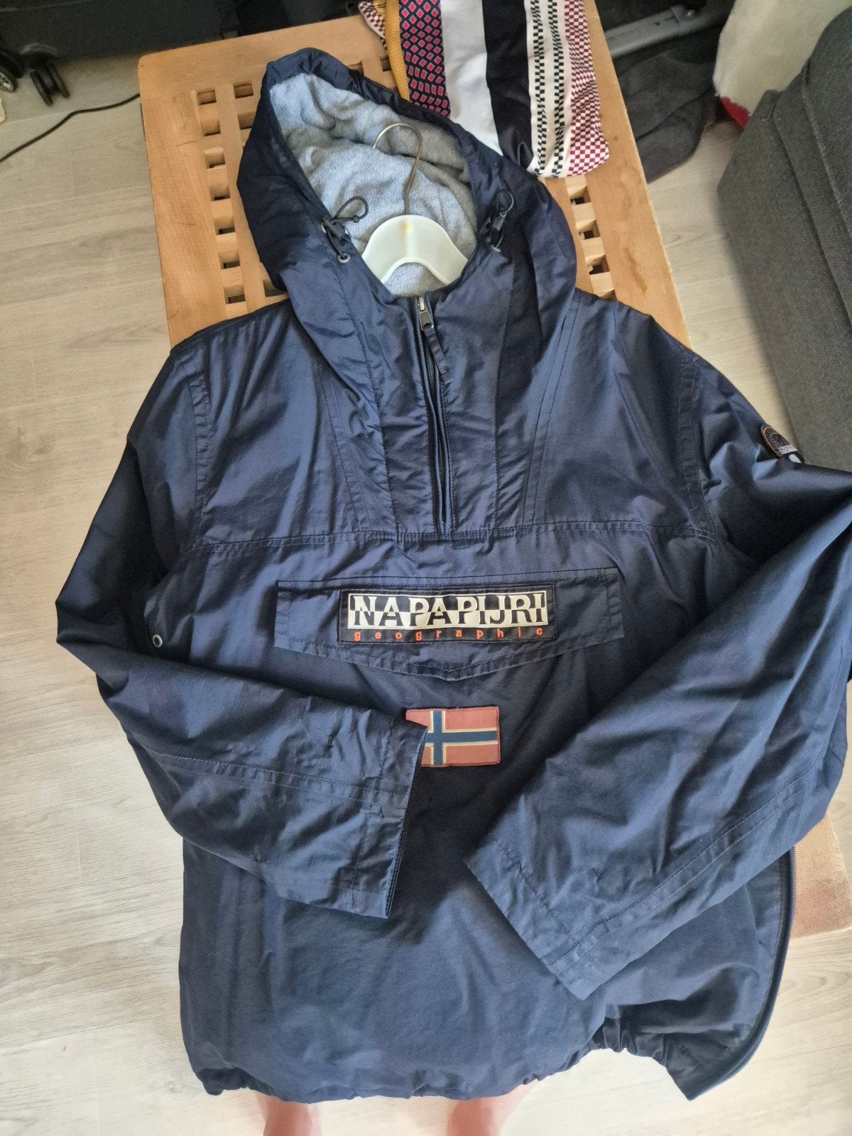 Napapijri Skidoo Anorak Jas - Donke blauwrblauw Maat L, Ophalen of Verzenden