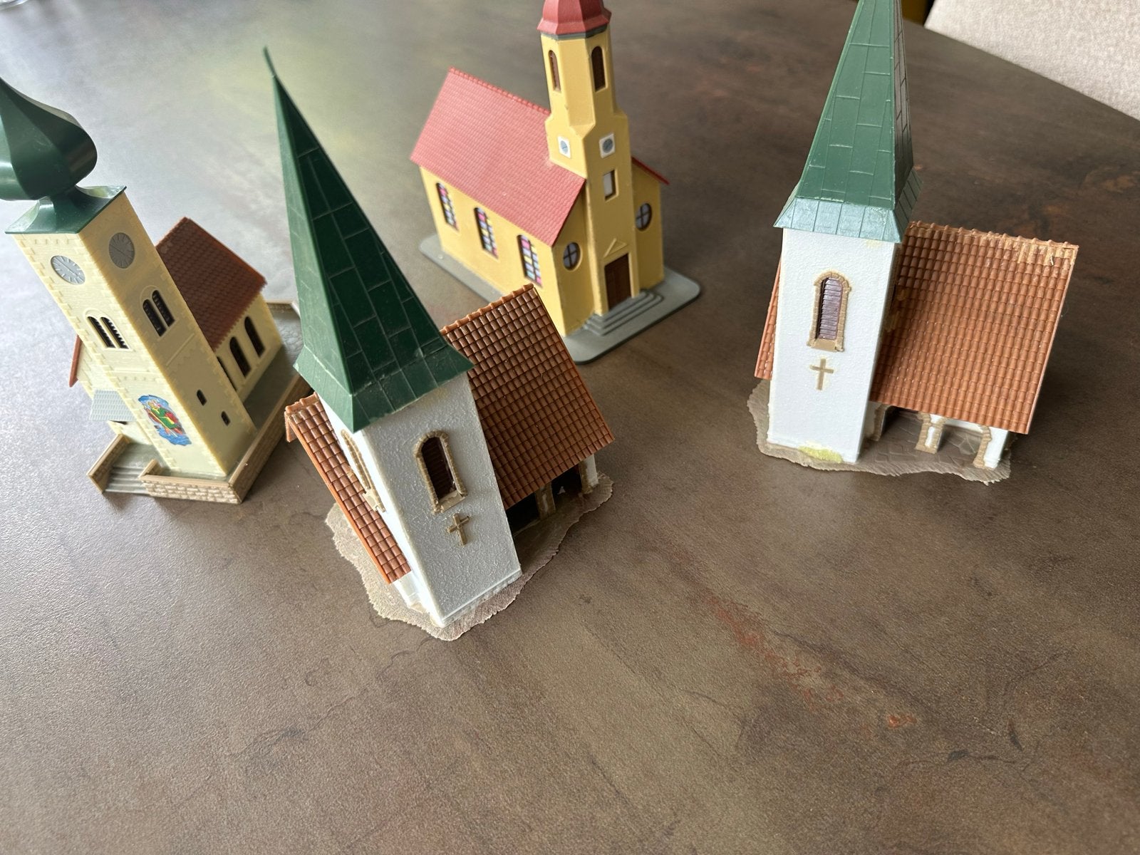Kerkjes modelbouw (4 stuks), Ophalen of Verzenden, Gebruikt