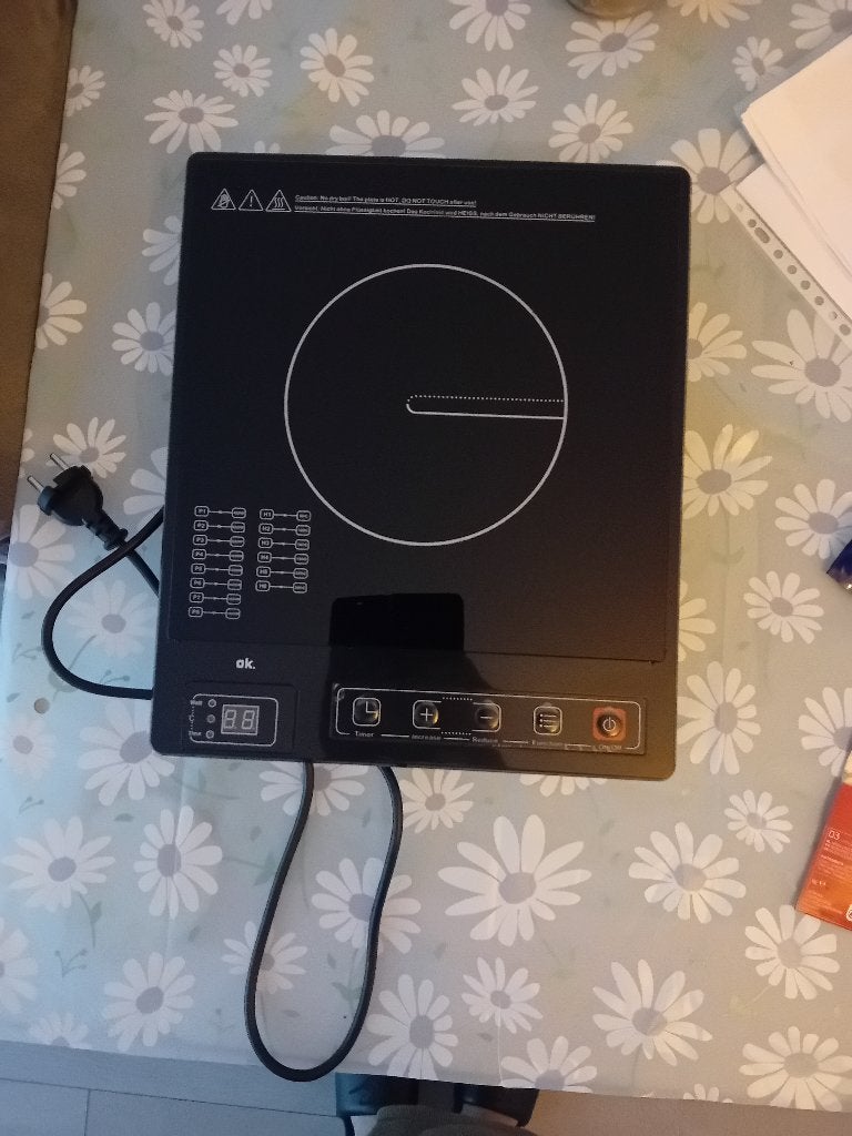 Elektrische kookplaat, Witgoed en Apparatuur, Ophalen, Gebruikt, 4 kookzones, Vrijstaand