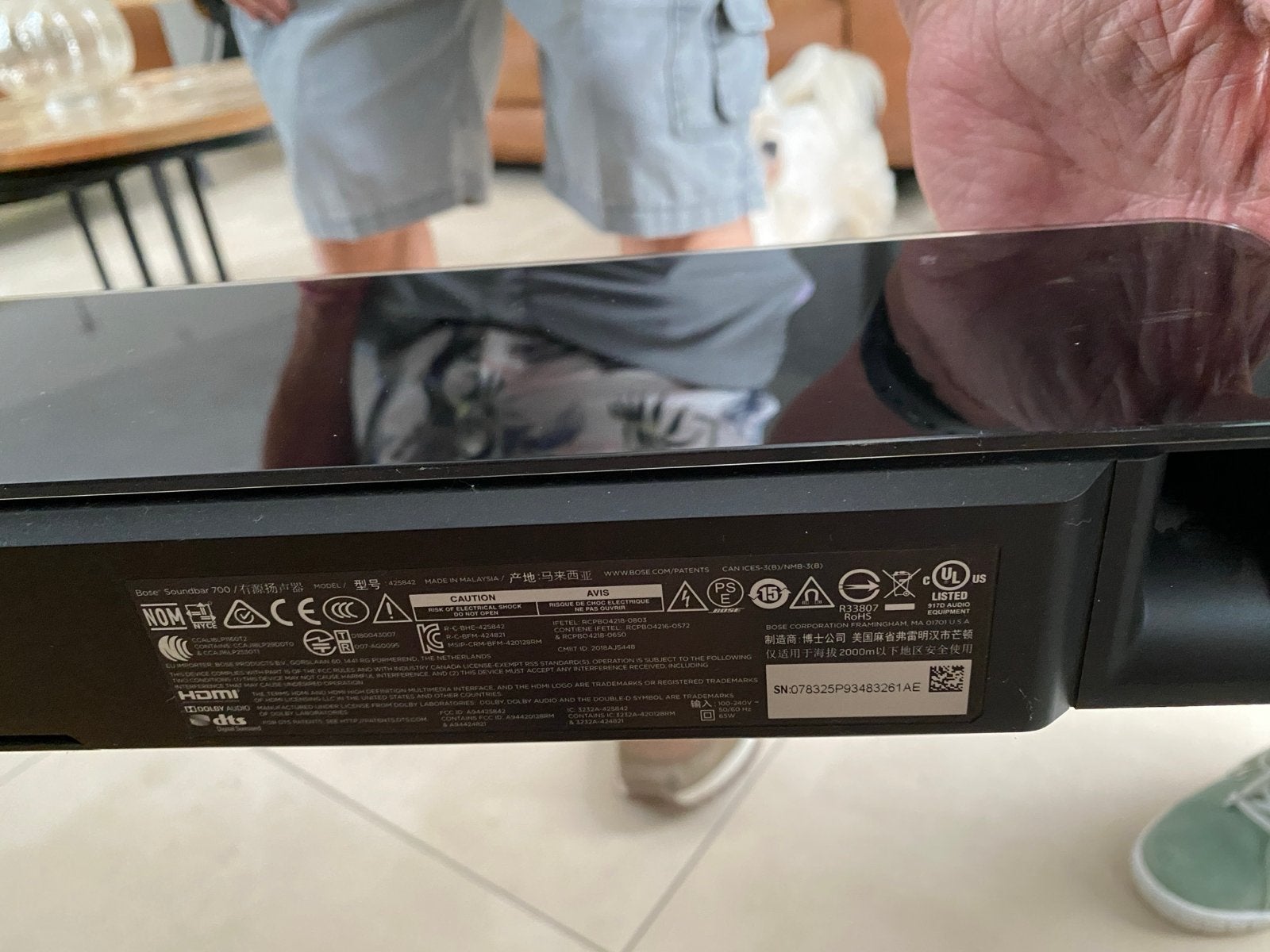 Bose Soundbar 700 met Bass Module 500 - Krachtig Geluid, Ophalen, Bluetooth, Zo goed als nieuw