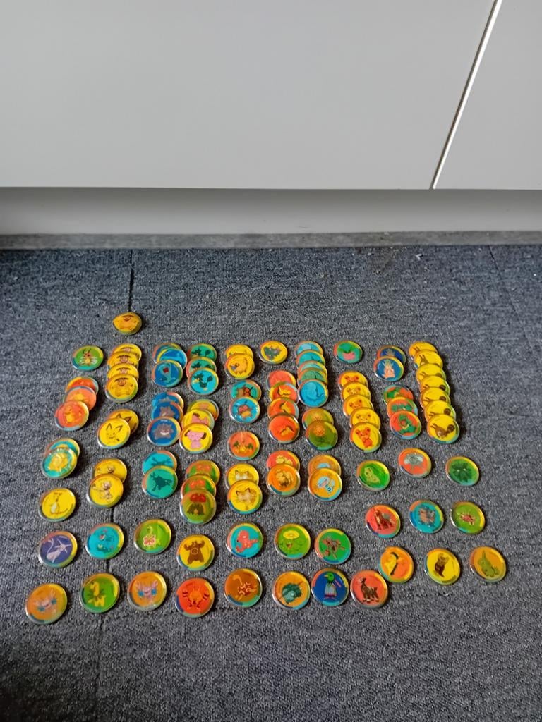 98 pokemon munten Super de Boer, Verzamelen, Flippo's, Pokemon, Ophalen of Verzenden, ., Losse flippo's