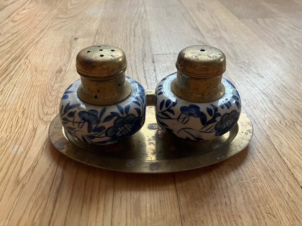 Vintage peper- en zoutstel, Verzamelen, Ophalen, Huis en Inrichting
