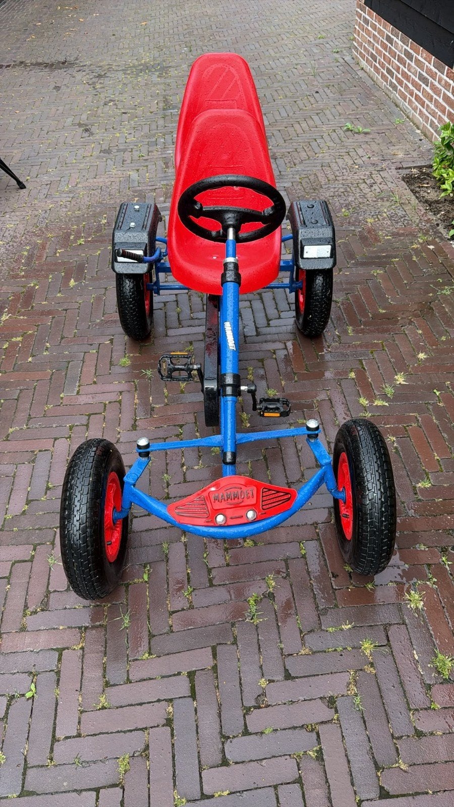 Mooie Mammoet skelter (2 stoeltjes), Kinderen en Baby's, Speelgoed | Buiten | Skelters, Ophalen, Gebruikt, Mammoet, Duozit