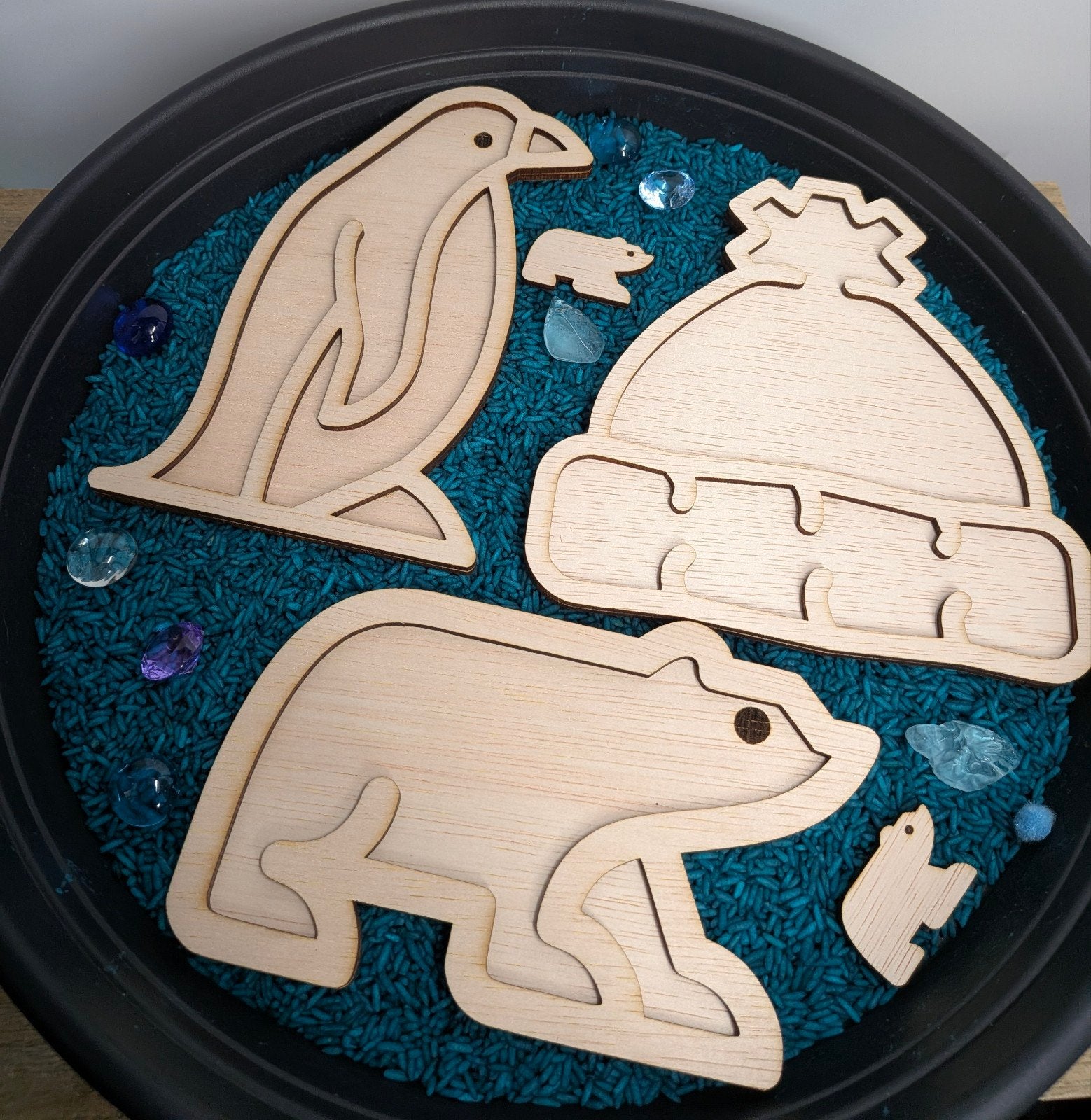 Sensory Play Vulvormen Set - Winter Thema, Onbekend, Nieuw, Ophalen of Verzenden, Onbekend