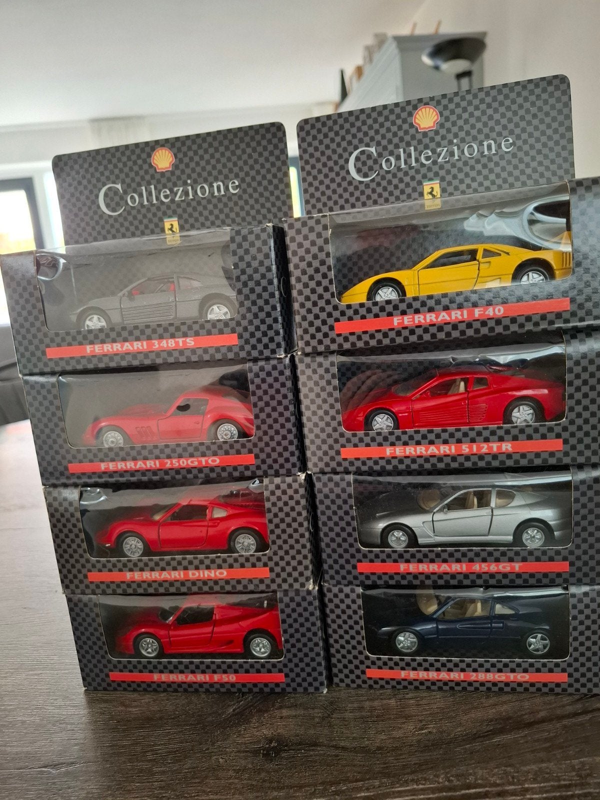 8 Ferrari modelauto's - Shell Collezione, Ophalen of Verzenden, Nieuw, Auto