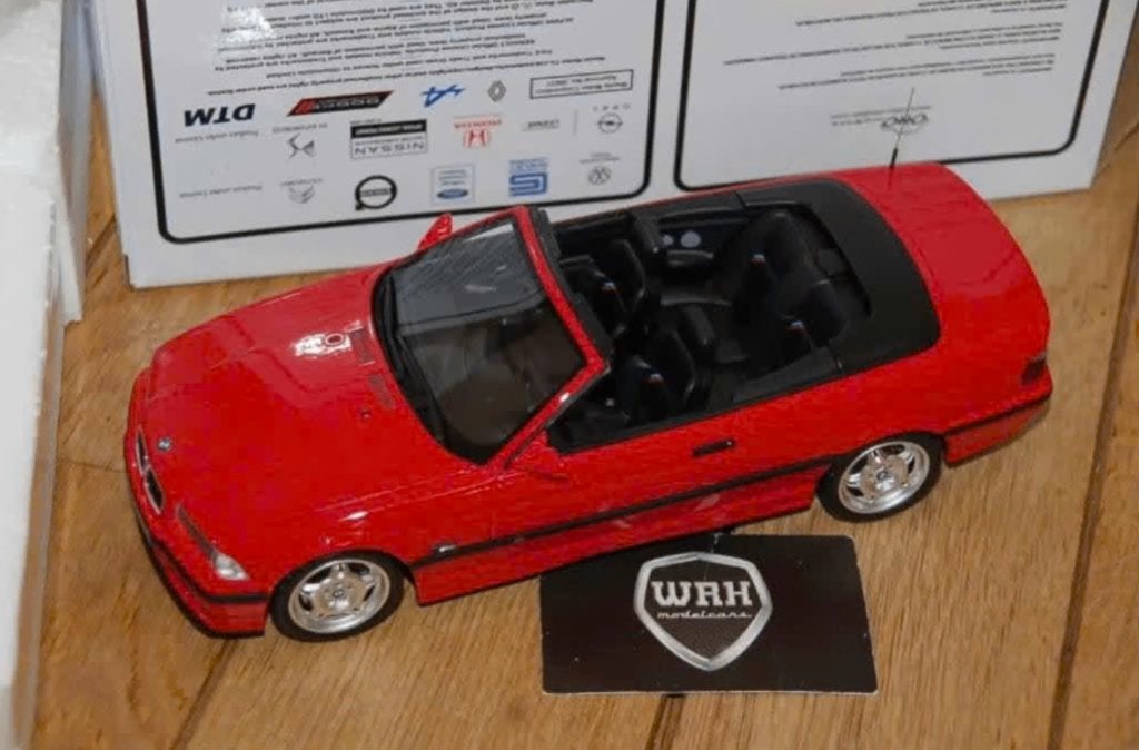 1:18 BMW M3 E36 CABRIO red Otto mobile OT1048 in box WRH, Verzenden, Zo goed als nieuw, Auto, OttOMobile