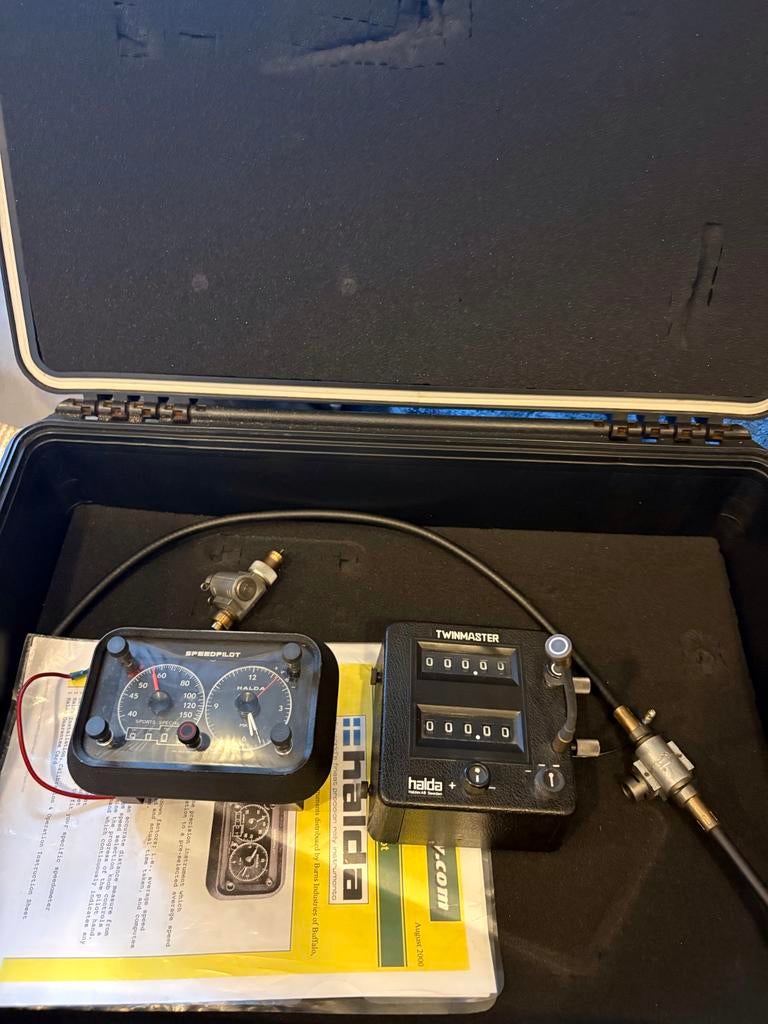 Halda Speedpilot en Twinmaster rally instrumenten, Auto diversen, Ophalen of Verzenden, Gebruikt