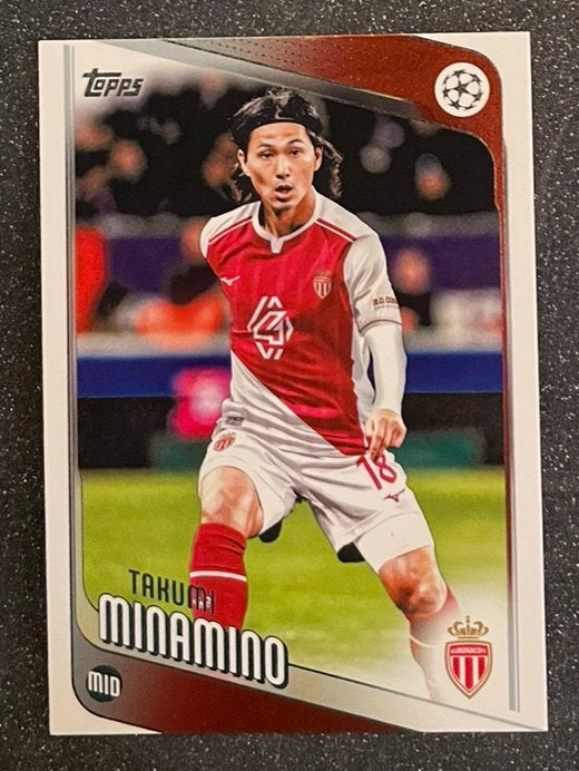 Topps UCC Flagship 26    MINAMINO    AS MONACO, Verzenden, Zo goed als nieuw, Plaatje