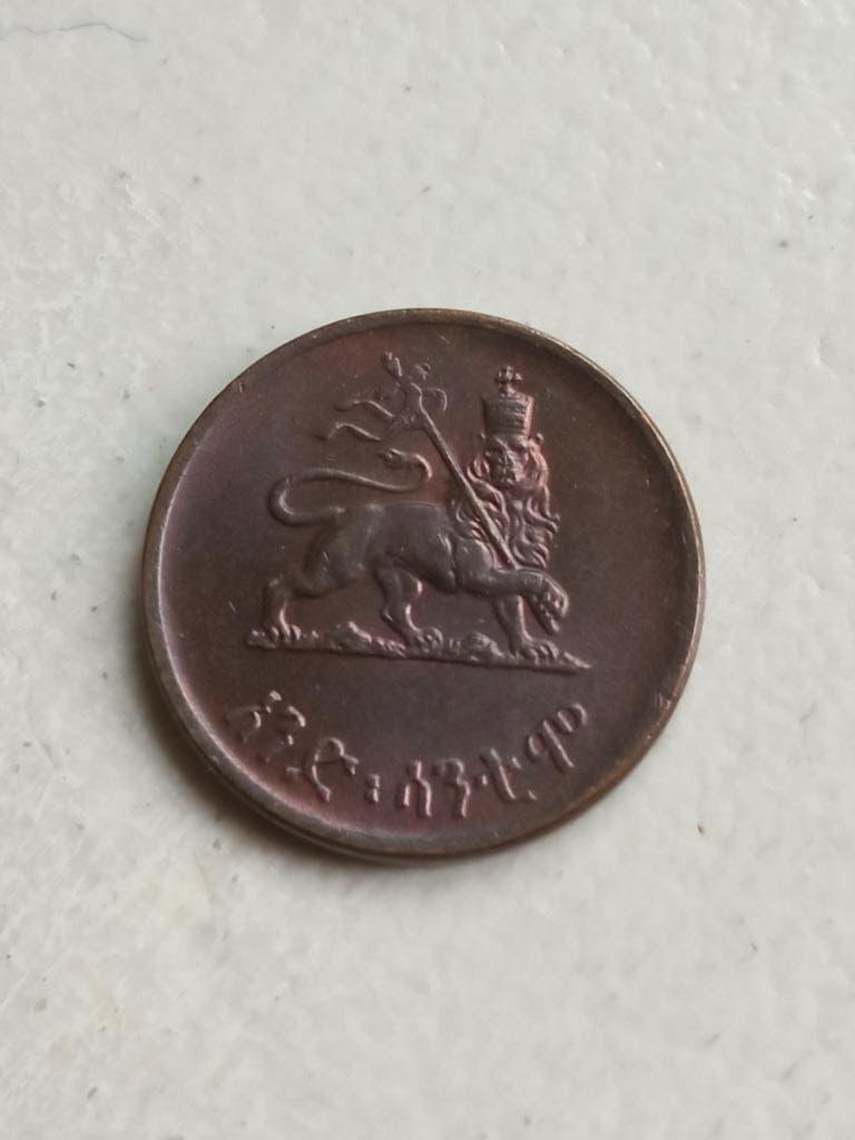Ethiopië 1 cent 1944., Ophalen of Verzenden, Overige landen, Losse munt