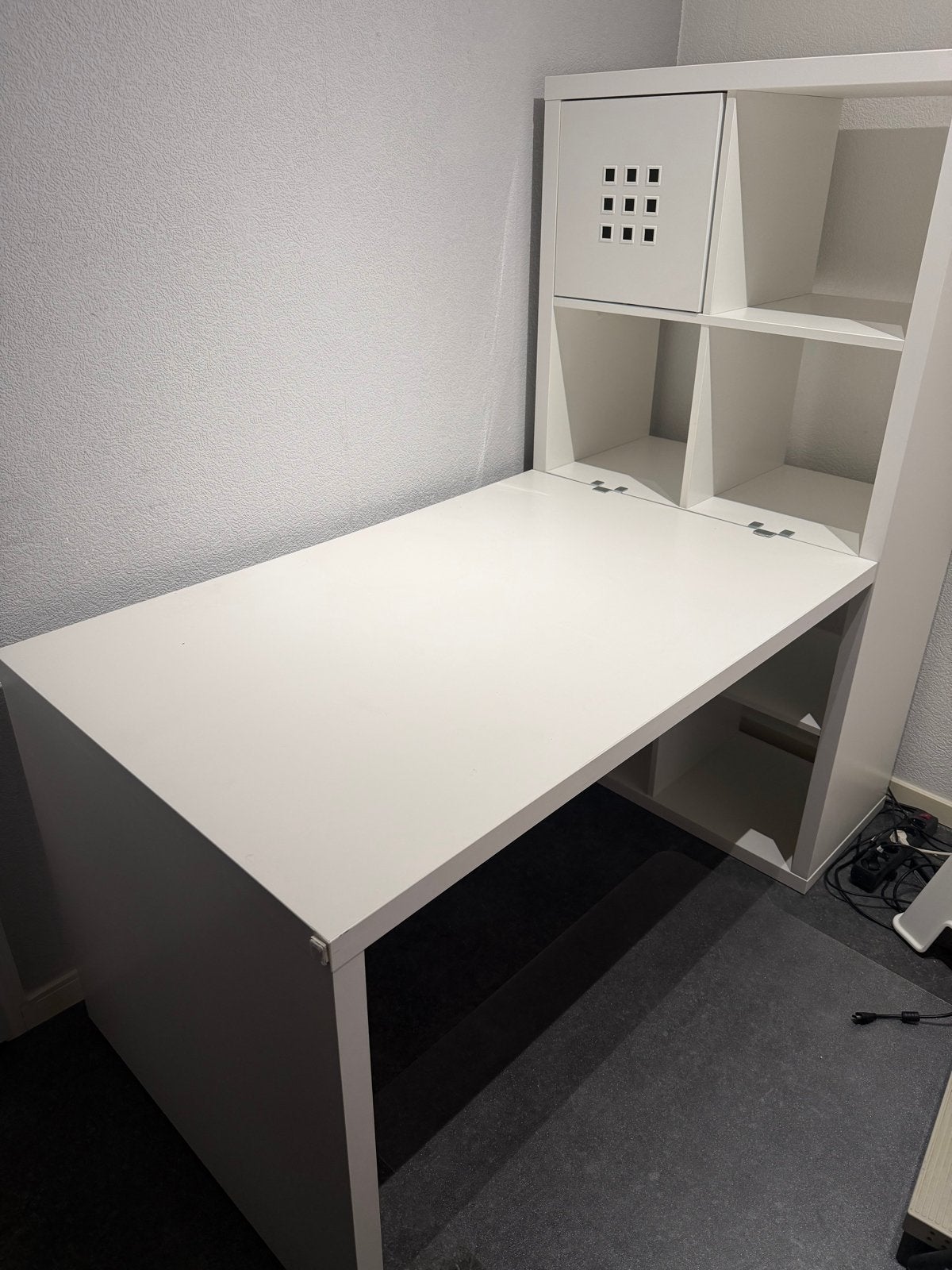 IKEA Bureau met Aangesloten Kast - Demontabel, Ophalen, Demontabel, Gebruikt, Spaanplaat of MDF