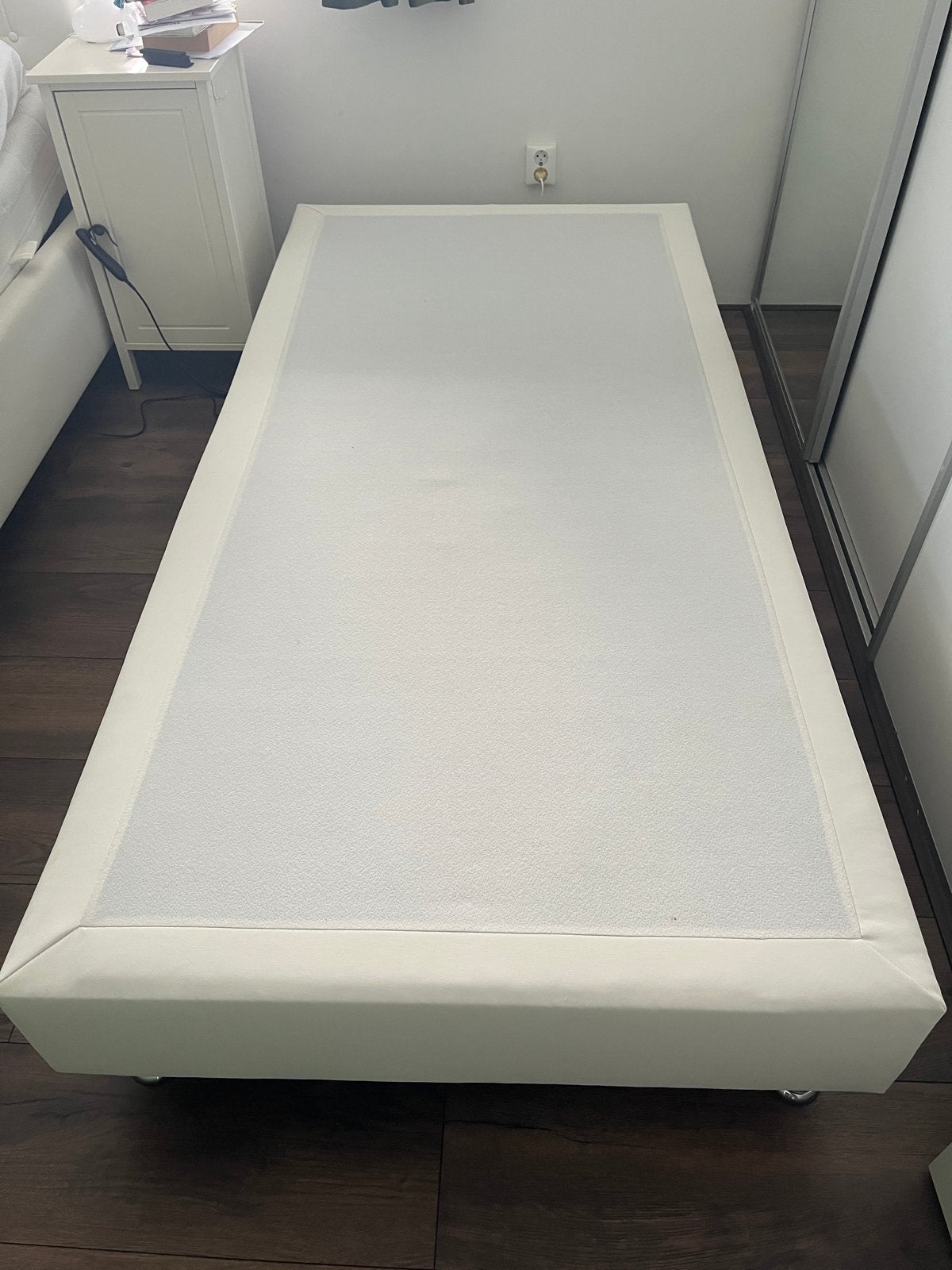Boxspring 100x210 cm en 35cm hoog, Huis en Inrichting, Ophalen, 100 cm, Eenpersoons, Zo goed als nieuw
