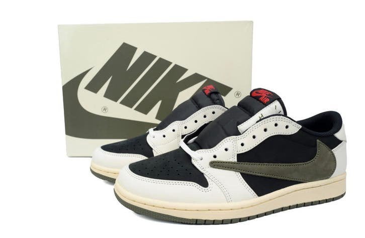 Jordan 1 Low OG Olive, Verzenden, Zo goed als nieuw, Overige kleuren