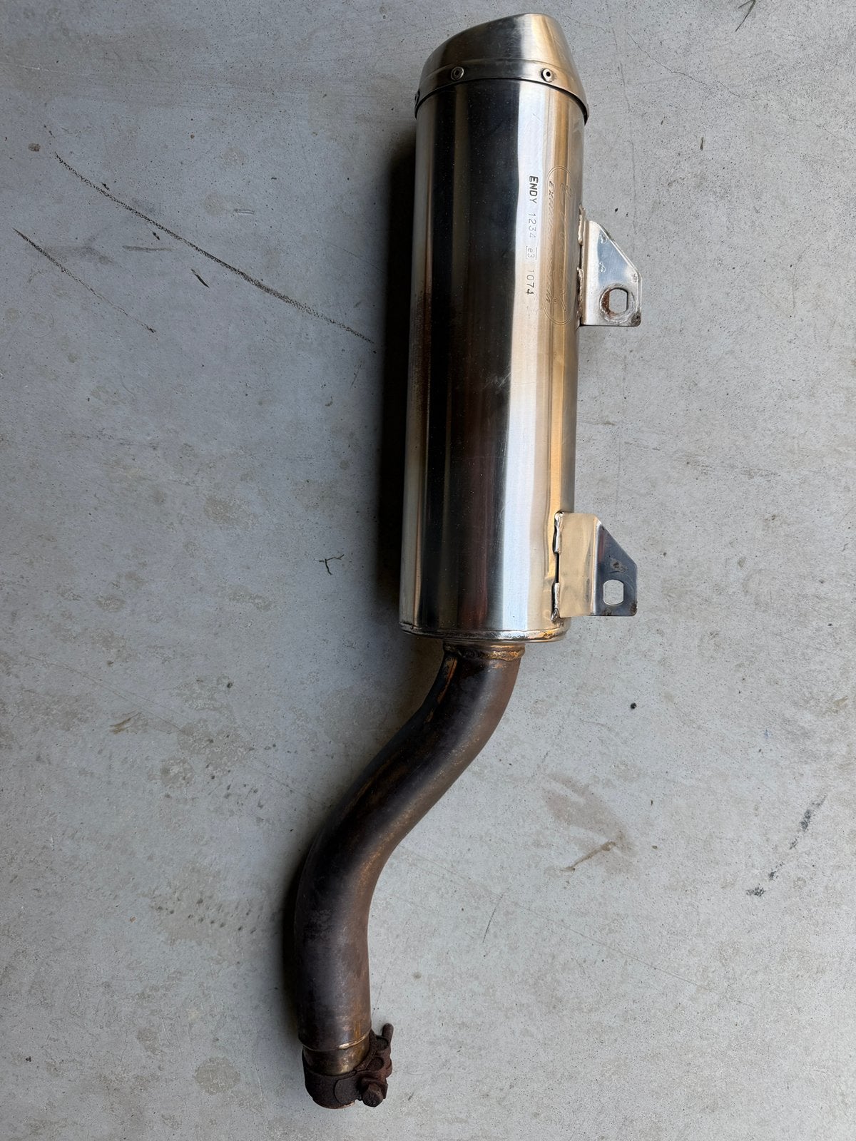 Endy uitlaat demper Yamaha XT600(e), Motoren, Ophalen of Verzenden, Gebruikt