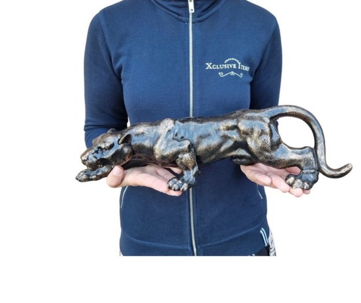 Gietijzeren Panter Beeld - 40 cm *nieuw*, Ophalen, Zoogdier, 20 - 50 cm, Beeld