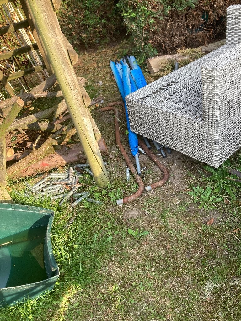 Oud ijzer - gratis oude trampoline, Doe-het-zelf en Verbouw, Metalen, Ophalen, Gebruikt, IJzer