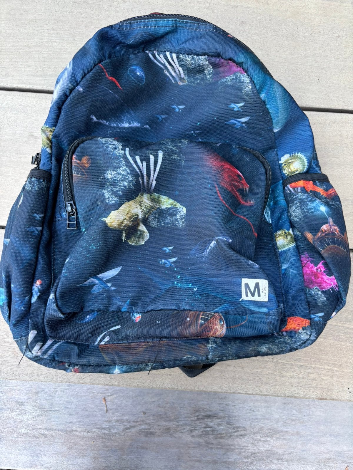 Schoolrugzak Molo zeedieren, Ophalen, Zo goed als nieuw, Rugtas