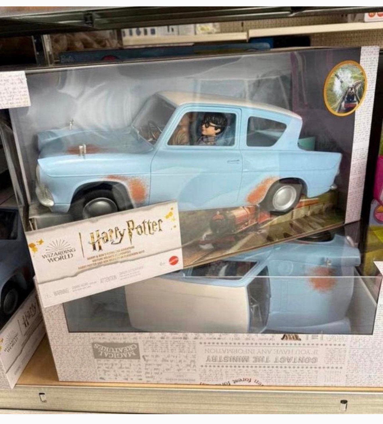 Harry Potter & Ron Flying Car Adventure Vliegende auto NIEUW, Verzamelen, Harry Potter, Nieuw, Ophalen of Verzenden, Actiefiguurtje