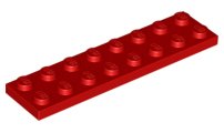 Lego plaatjes 2x8 rood 13 stuks, Kinderen en Baby's, Speelgoed | Duplo en Lego, Ophalen of Verzenden, Gebruikt, Losse stenen, Lego