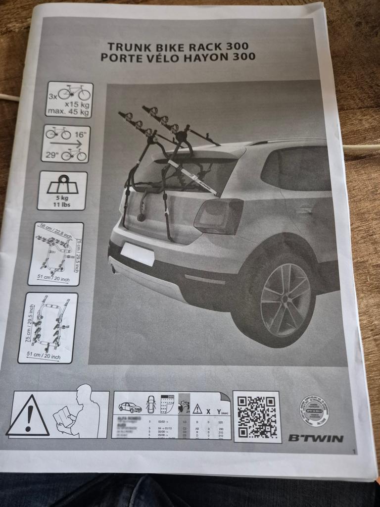 Fietsendrager auto, Ophalen, 3 fietsen of meer, Zo goed als nieuw, Achterklepdrager