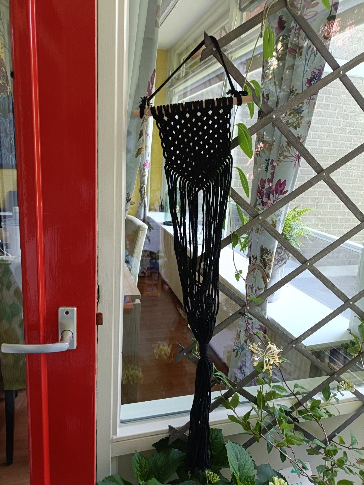 Nieuwe hennepplantenbak met gratis plantenstandaard!, Ophalen, Zwart, Boho, Nieuw