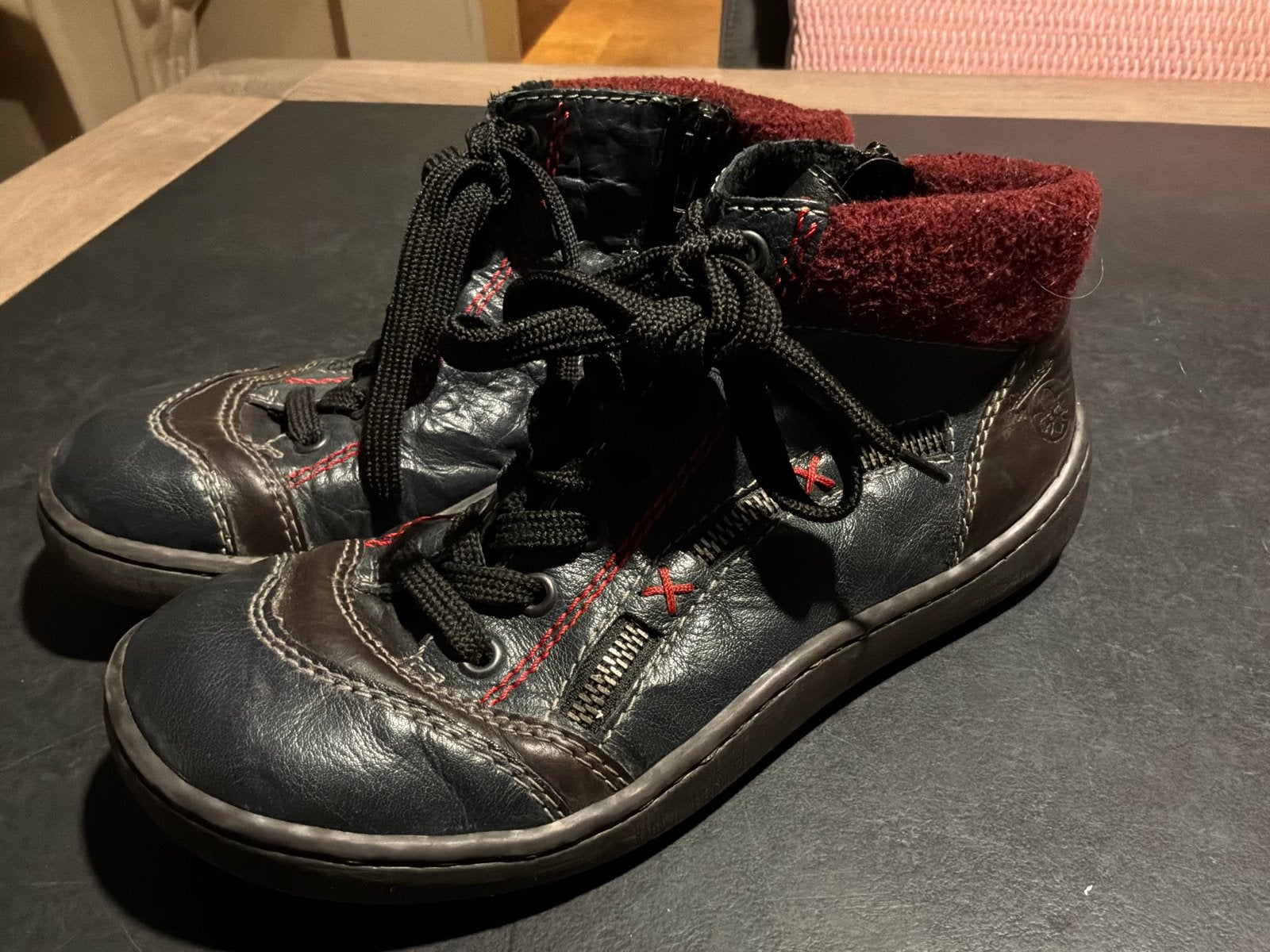 Rieker Sneakers Maat 39 - Comfortabel en Stijlvol, Ophalen of Verzenden, Gedragen, Zwart, Sneakers of Gympen