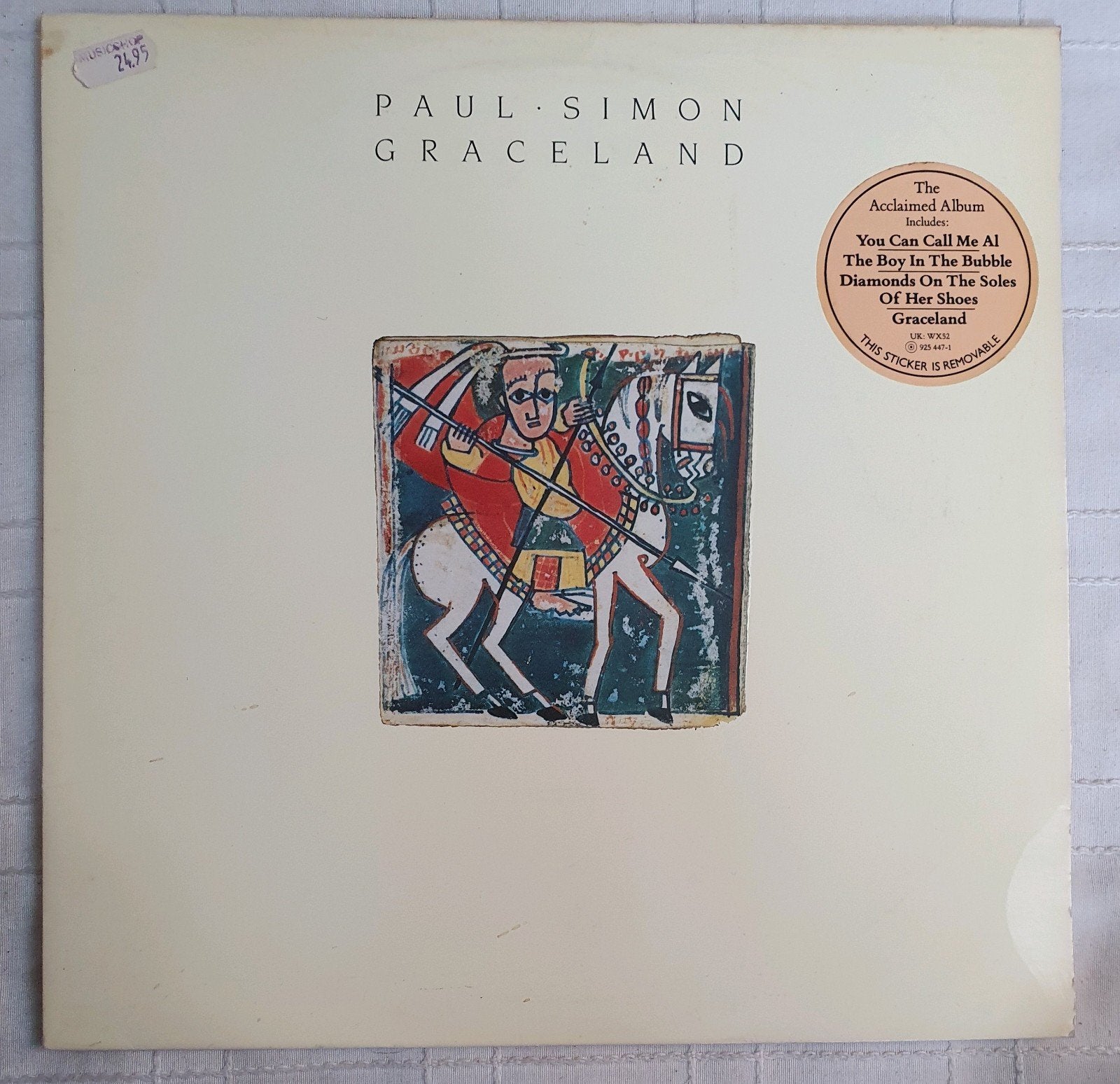 LP Paul Simon - Graceland - 925 447 1 - 1986, Cd's en Dvd's, LP, Rock, Verzenden, Zo goed als nieuw