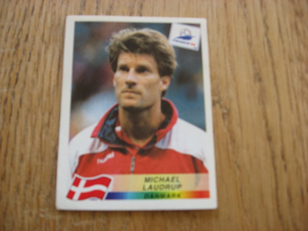 Panini Sticker France 98 WK Danmark M Laudrup, Ophalen, Nieuw, Sticker