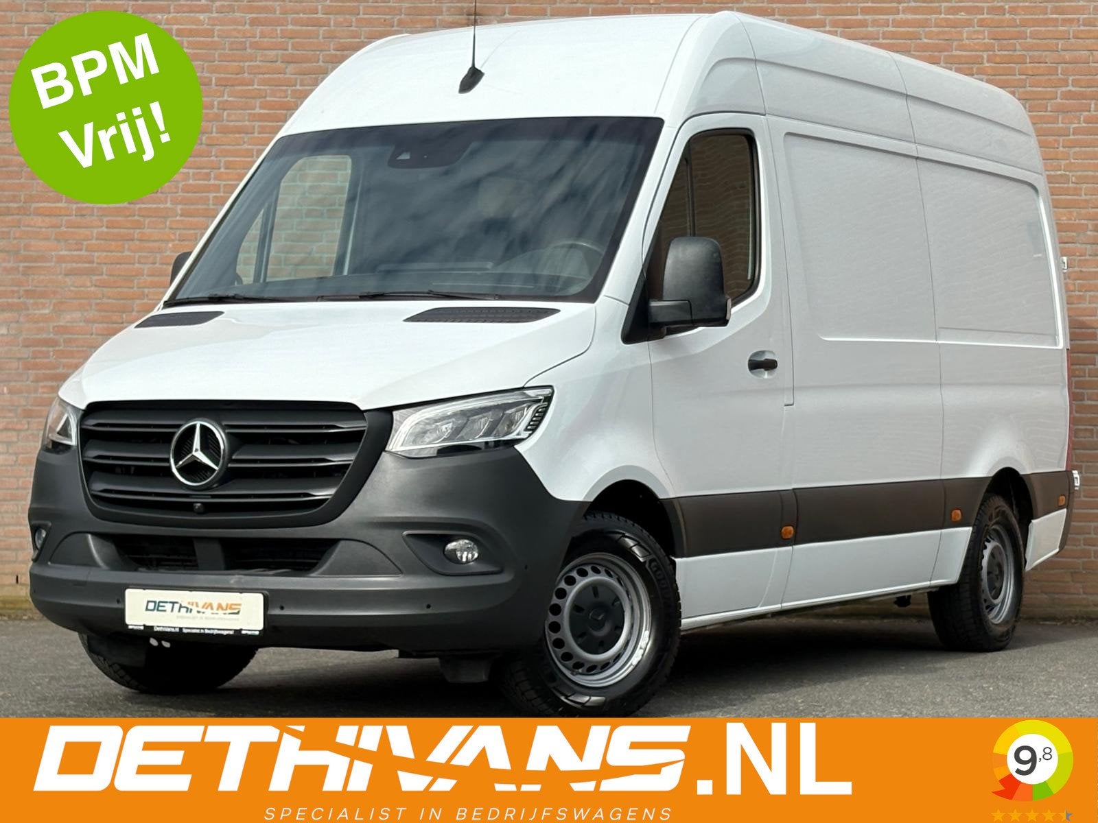 Mercedes-Benz Sprinter 316CDI 164PK 7G-Tronic L2H2 / Cruisec, Auto's, Gebruikt, 4 cilinders, Wit, Mercedes-Benz