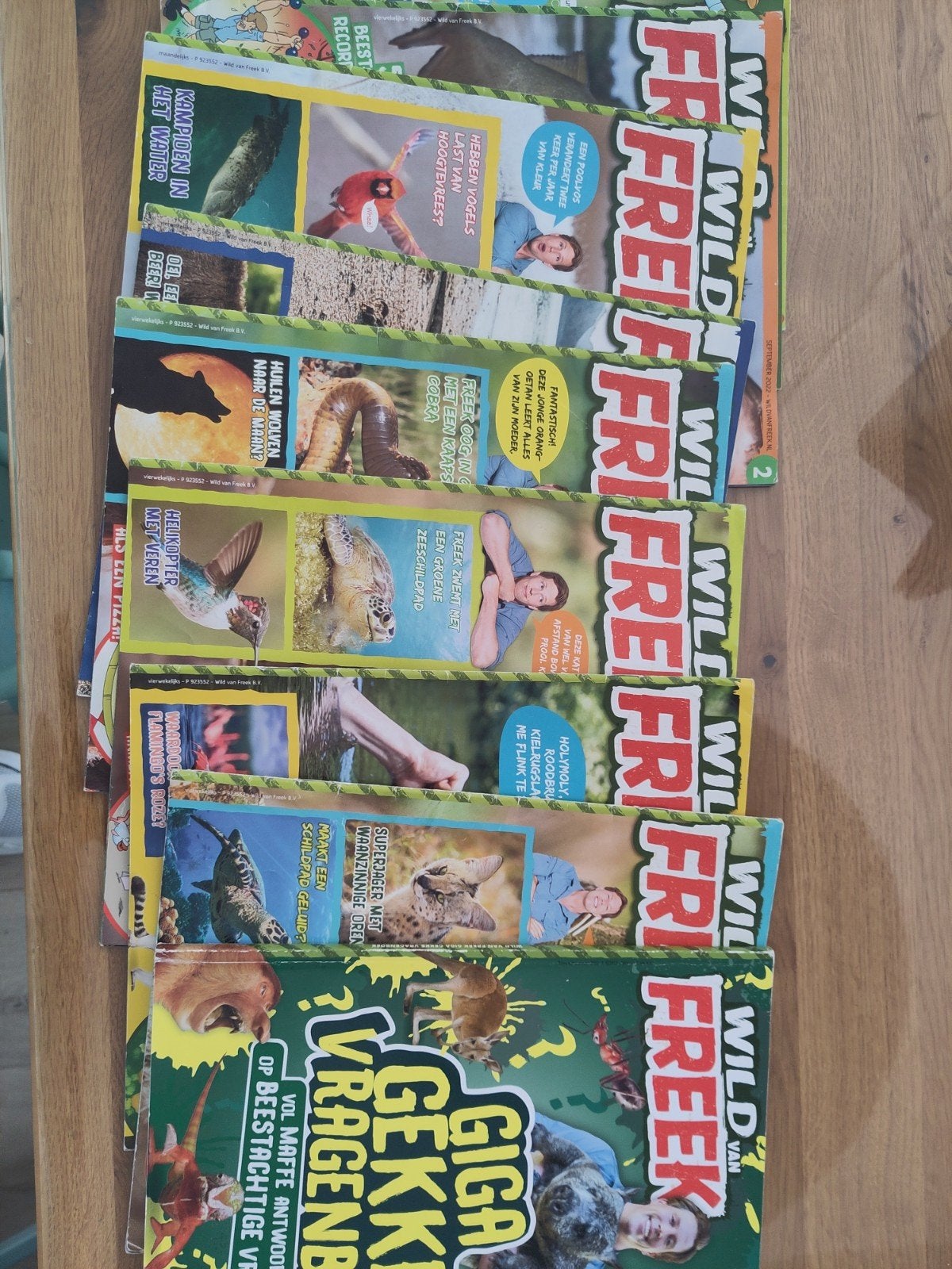 Wild van Freek magazines + Giga Gekke Vragen Boek, Ophalen, Gelezen, Wetenschap en Natuur