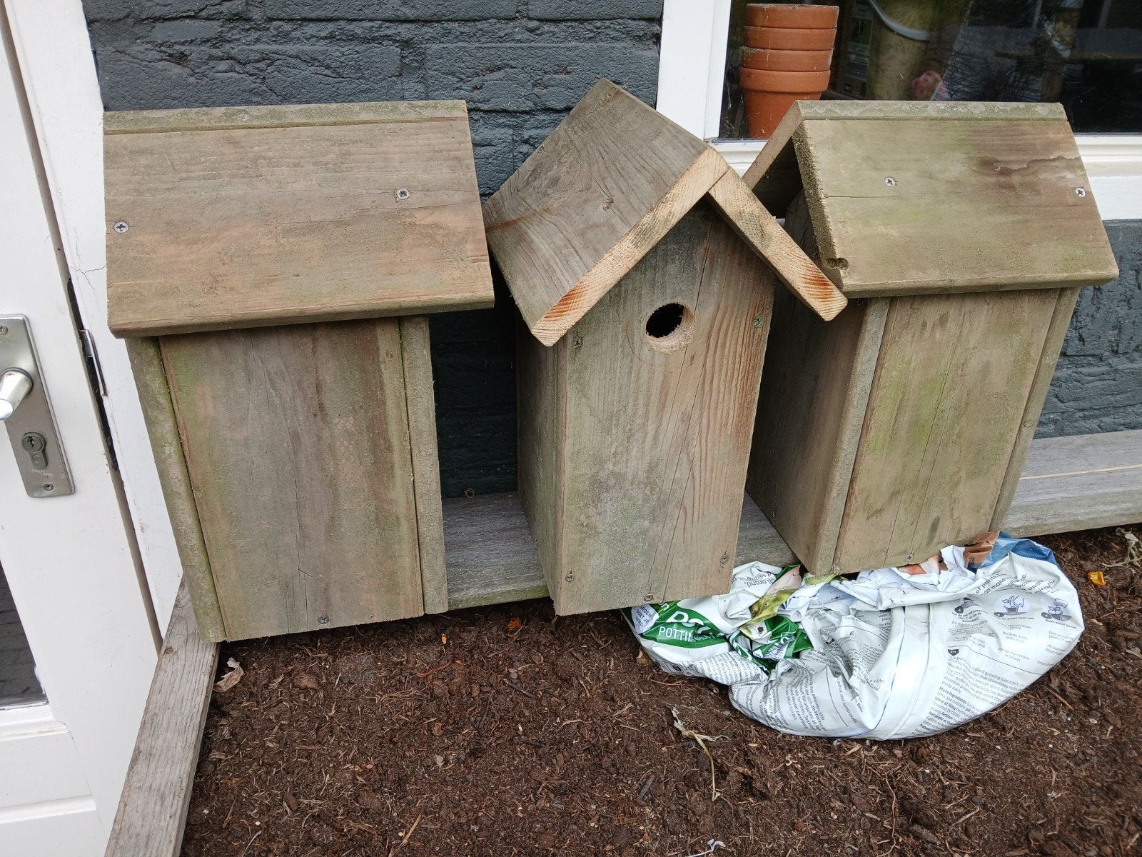Vogelhuisje van hergebruikt hout, Ophalen of Verzenden, Nieuw