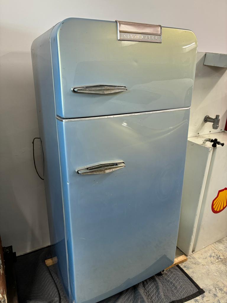 Vintage Kelvinator Koelkast met Aparte Vriezer, Ophalen, Gebruikt, 200 liter of meer, 60 cm of meer