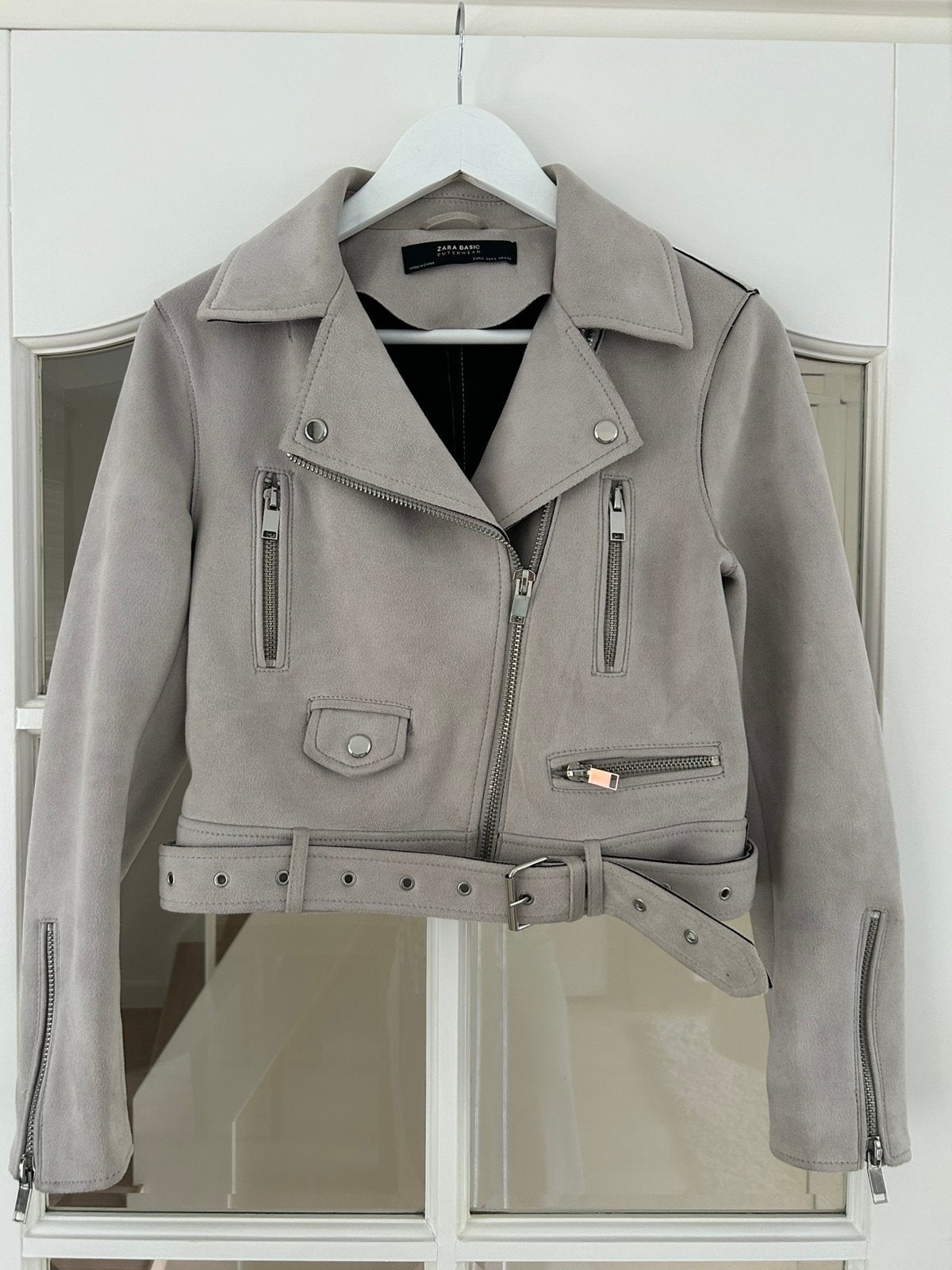 Zara Suède jack maat S, Ophalen of Verzenden, Nieuw, Maat 36 (S), Grijs