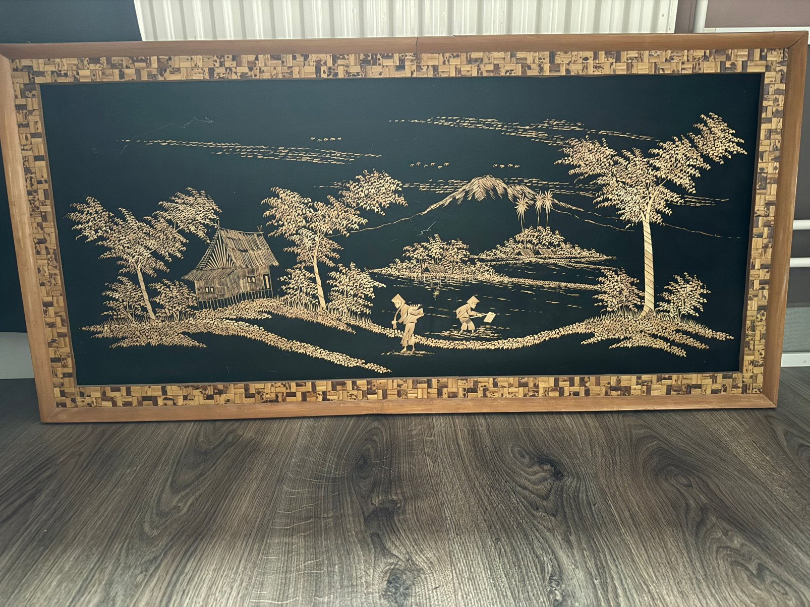 Bali schilderij, Ophalen