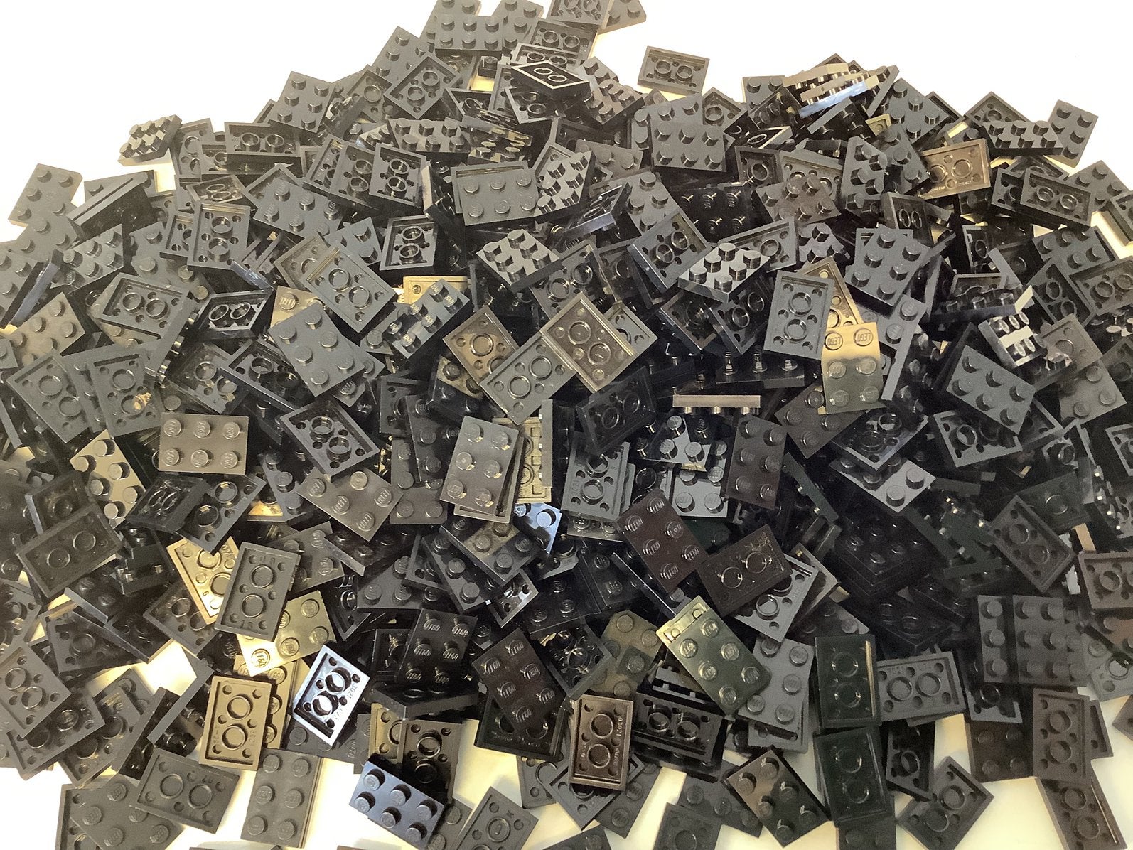Lego plaat 2x3 zwart, Ophalen of Verzenden, Gebruikt, Losse stenen, Lego