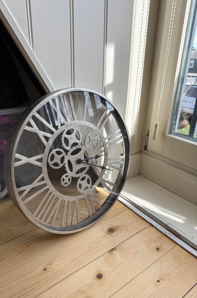 Klok 50cm, Ophalen, Zo goed als nieuw, Wandklok