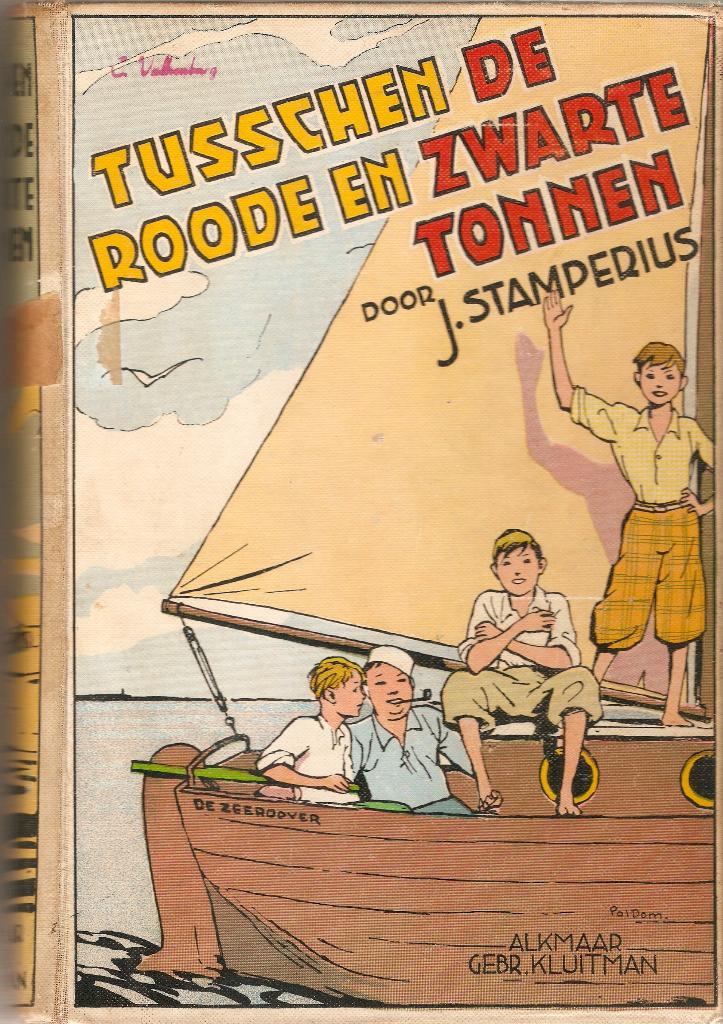 J. Stamperius - Tusschen de roode en zwarte tonnen, Ophalen of Verzenden, Gelezen, J. Stamperius, Fictie