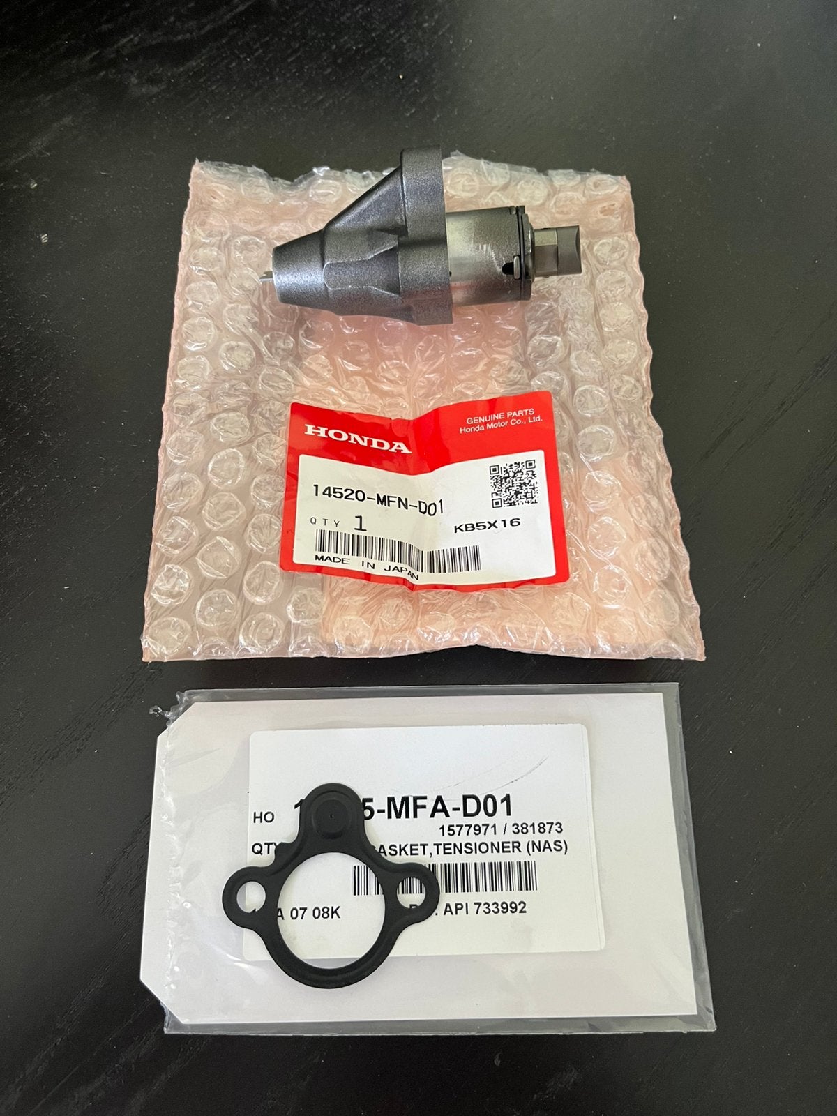 Originele Honda CCT (nokkenaskettingspanner) + pakking, Motoren, Ophalen of Verzenden, Gebruikt