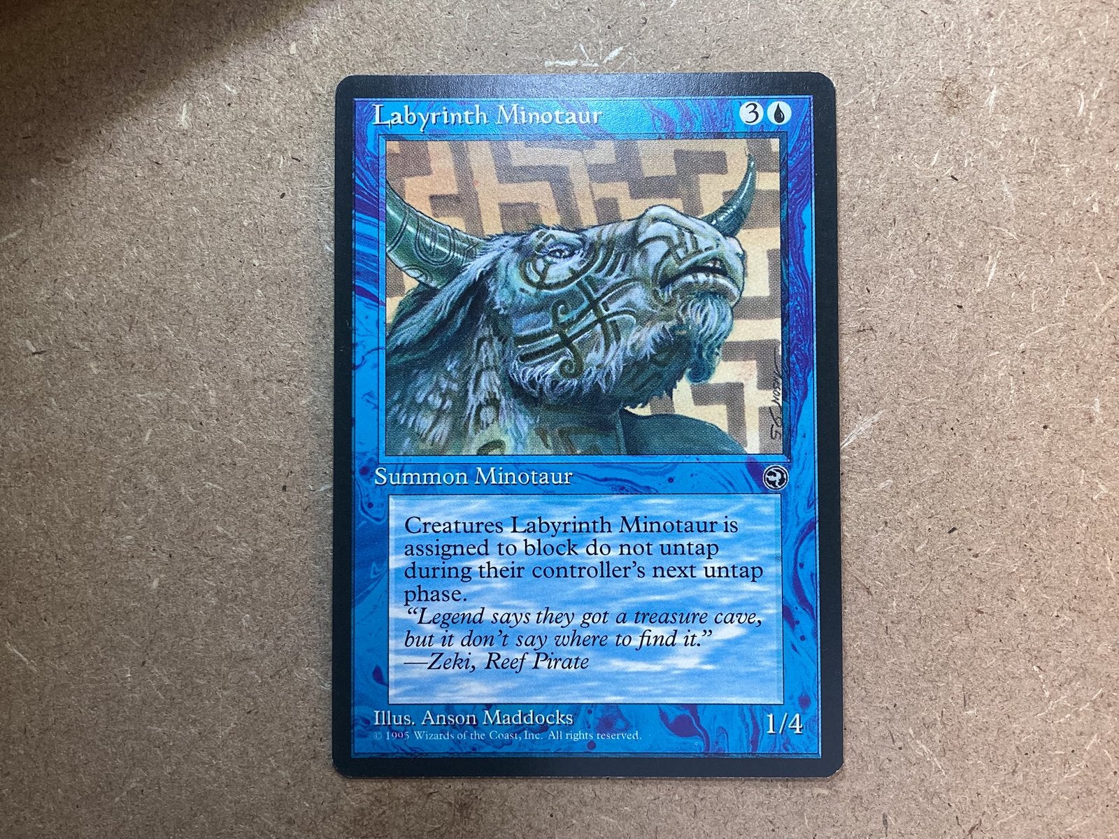 1x Labyrinth Minotaur (v1) (Excellent), Ophalen of Verzenden, Zo goed als nieuw, Losse kaart
