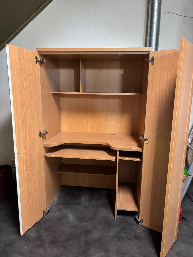 Computerkast, Huis en Inrichting, Kasten | Computermeubels, Ophalen, 70 tot 120 cm, 120 tot 170 cm, Zo goed als nieuw