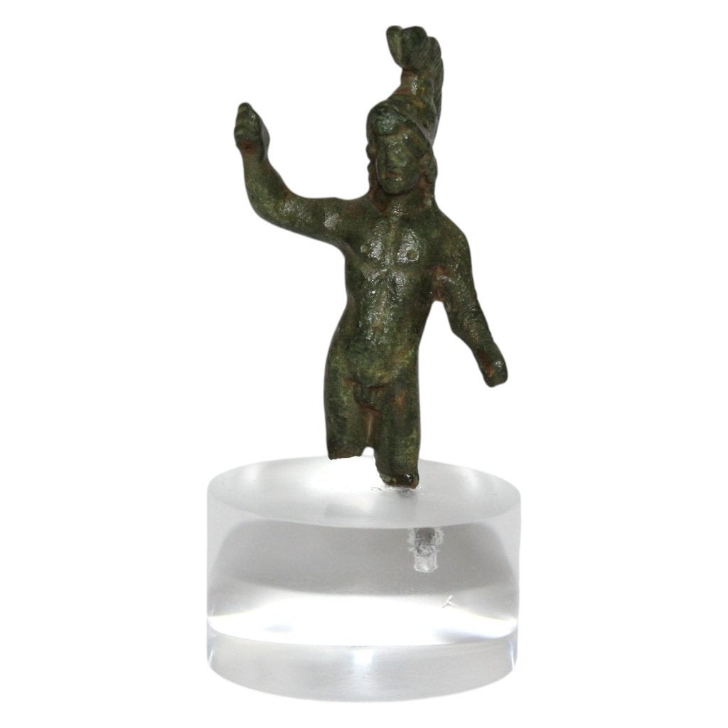 Bodemvondst Romeins Brons beeldje van Mars, Antiek en Kunst, Ophalen of Verzenden, Brons